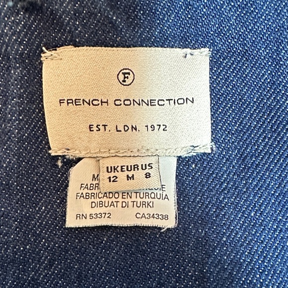 French Connection Linaira Denim Sheath Women’s Dress Size Medium - Picture 8 of 8
